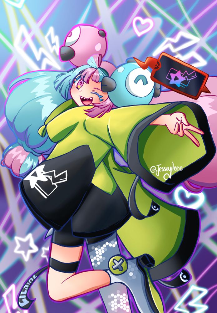 My artwork of Iono from Pokemon Scarlet/Violet 