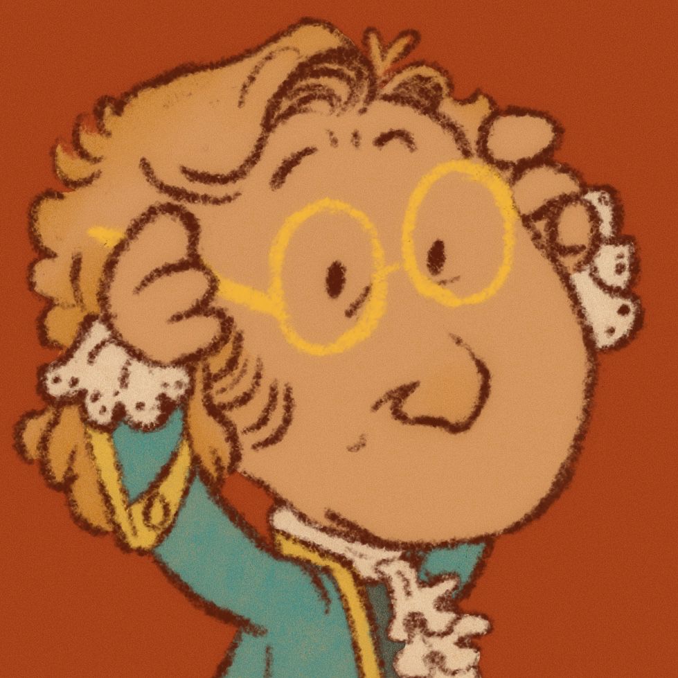 the same pose as the first image of snoopy putting on glasses except it’s a drawing of stede from our flag means death if he were a peanuts style dog