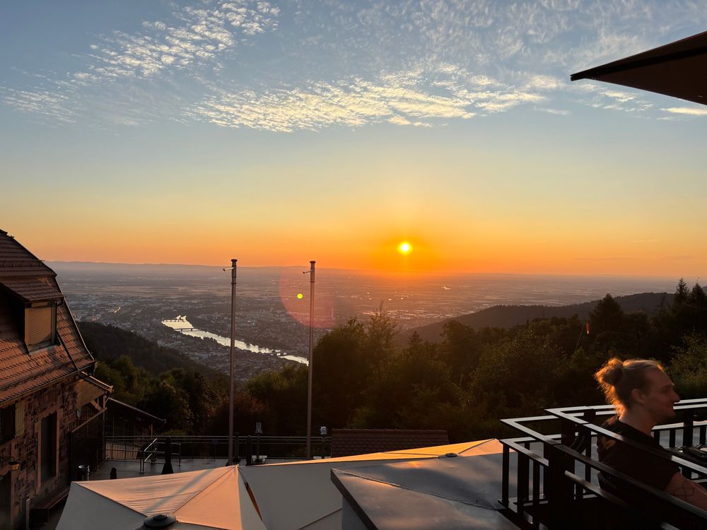 Sunset over Heidelberg, Germany