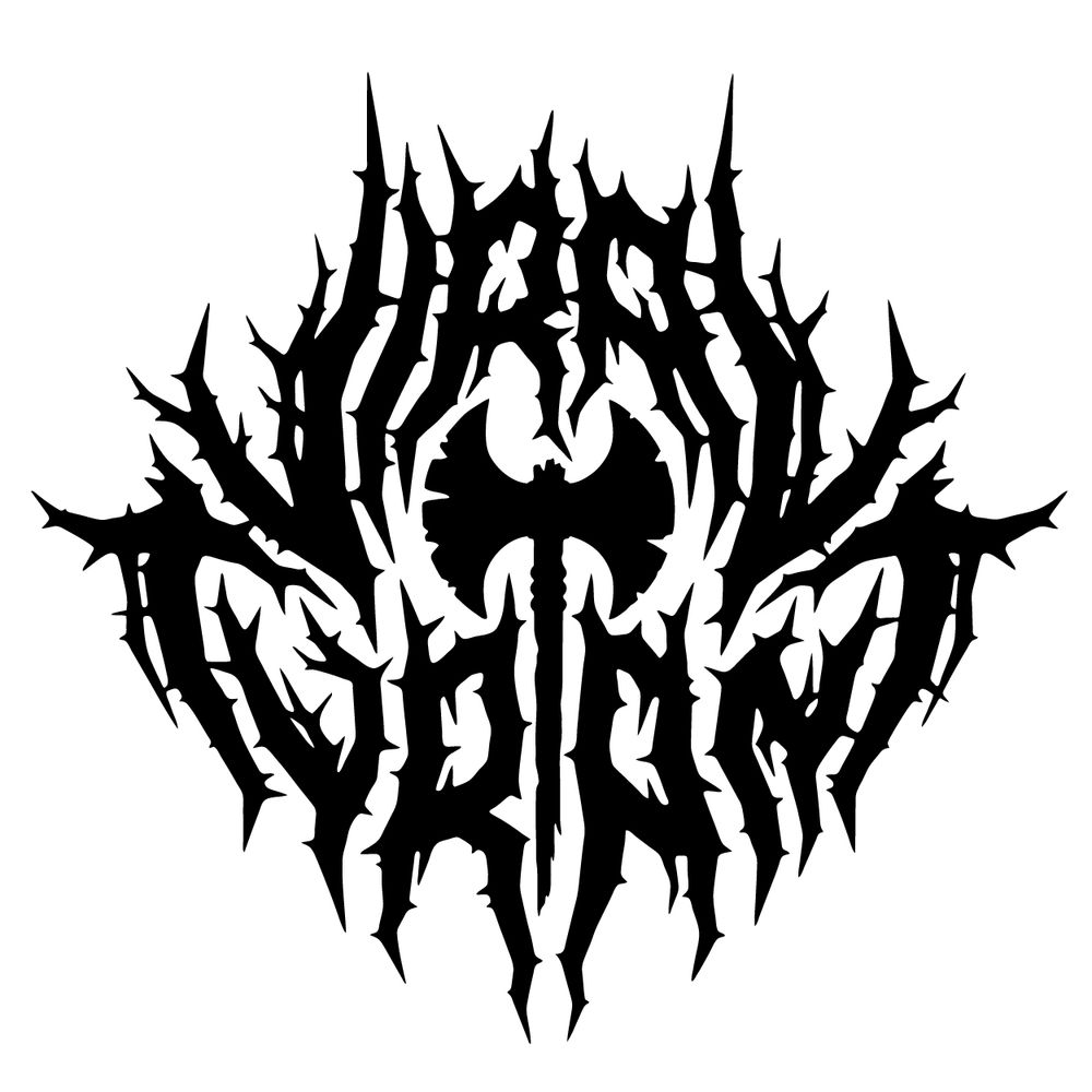 Same as the first image, but black logo on a white background.