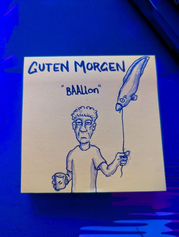 Ein Mann mit Kaffee und bAALlon