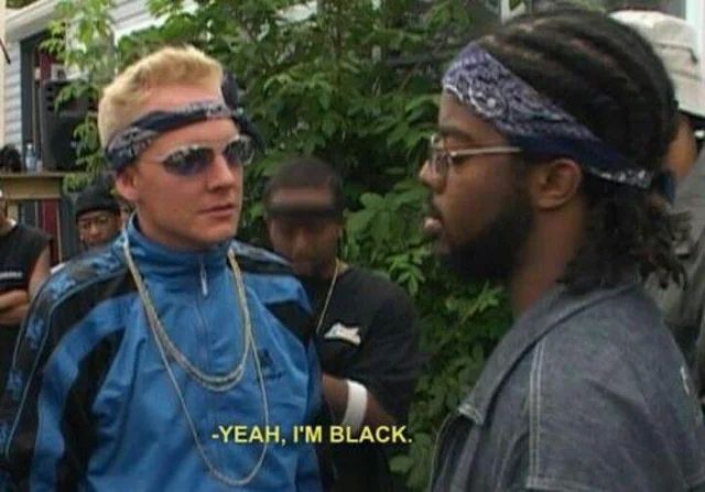 J-roc (branco galego) de trailer park boys falando “yeah, i’m black”