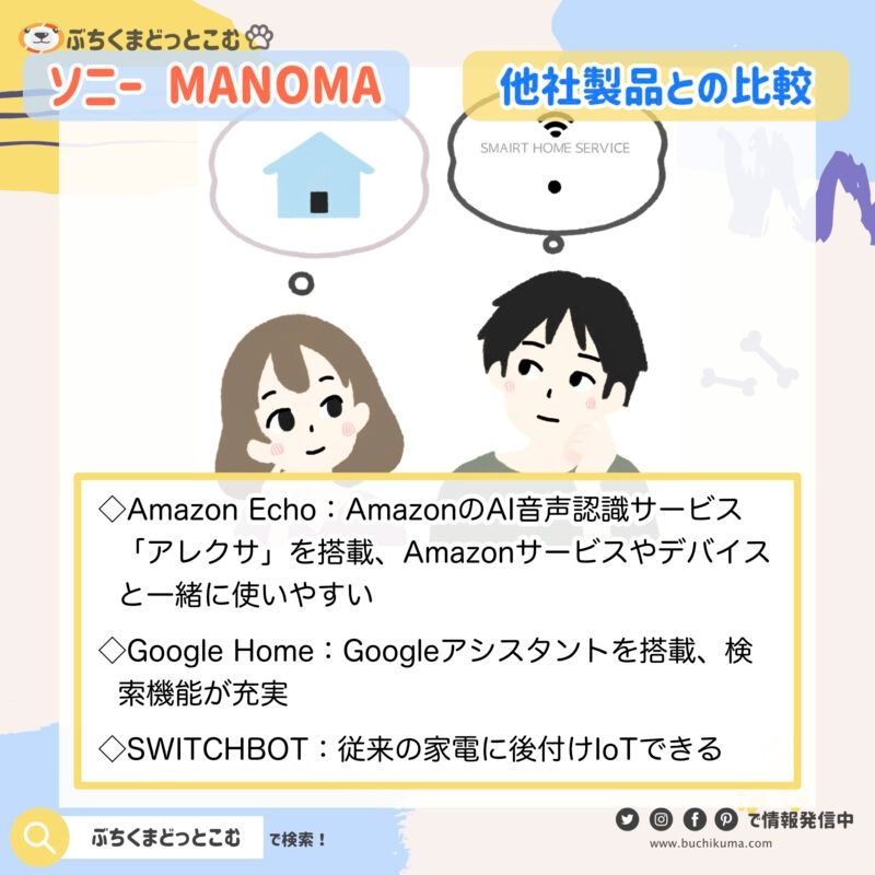 「MANOMAと他の製品を比較したい！」
