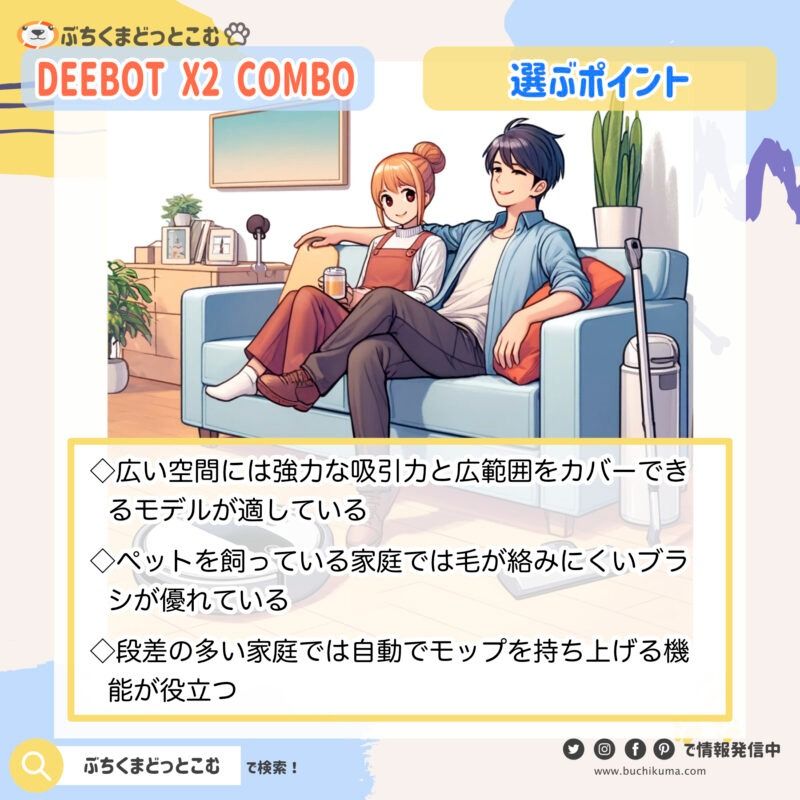 ロボット掃除機の選び方、DEEBOT X2 COMBOはあなたにとってベストの選択肢となるか