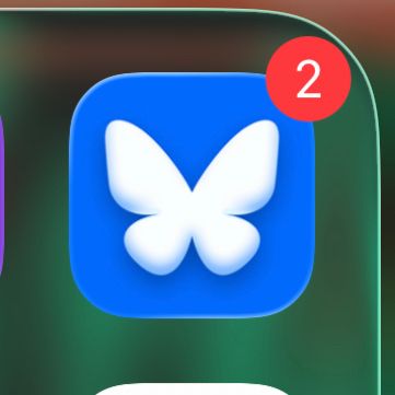 bluesky icon on iphone