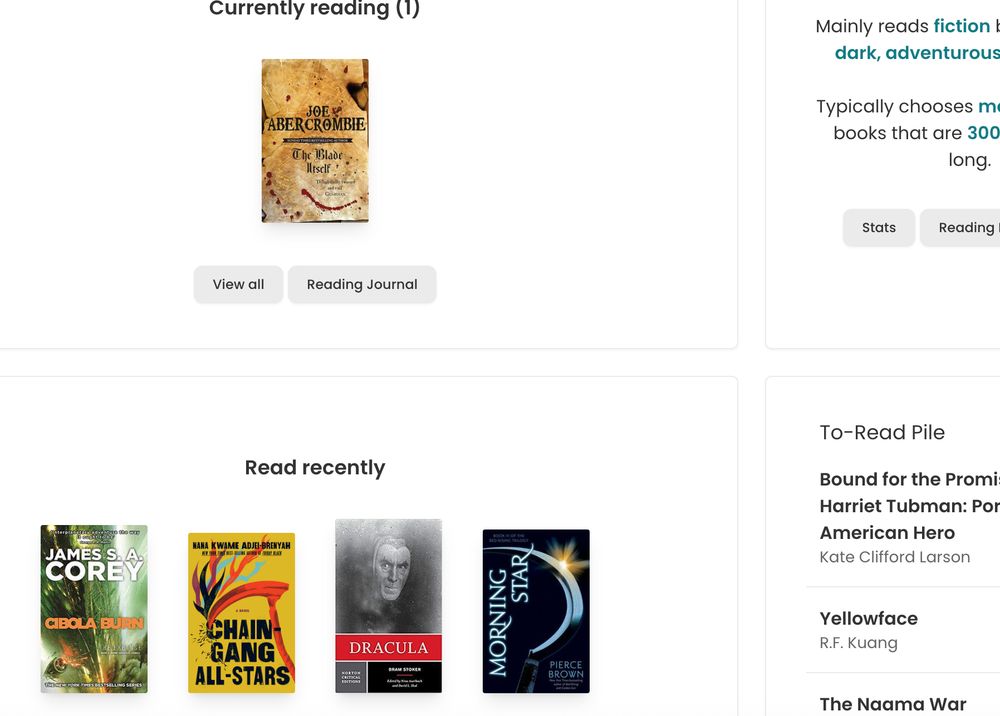 Currently reading The Blade itself by Joe Ambercrombie