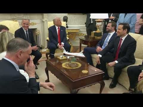 President Trump Participates in a Bilateral Meeting with the Prime Minister of Canada, May 6, 2025