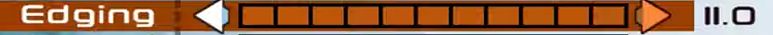 stat bar for the "edging" stat in the game SSX 3