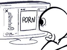 A person absolutely flabbergasted at the sight of a pornographic ad on their Twitter timeline