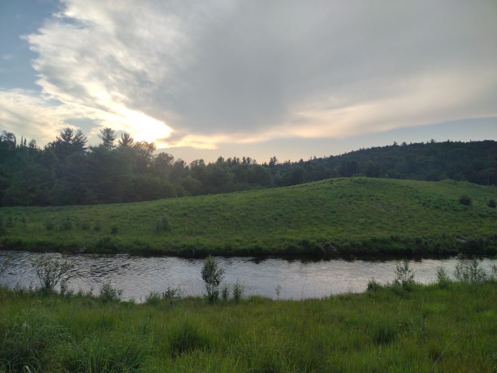 River valley sunset 