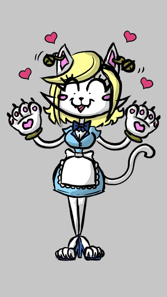 A happy cat mommy