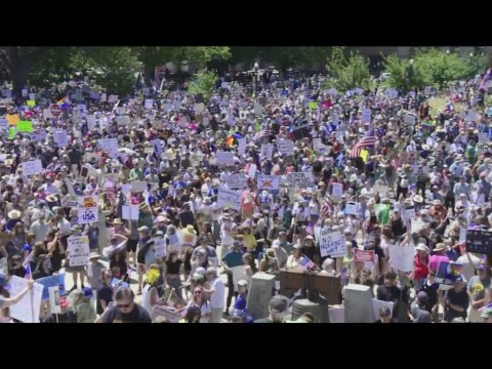 Thousands gather in Idaho to protest President Trump's administration