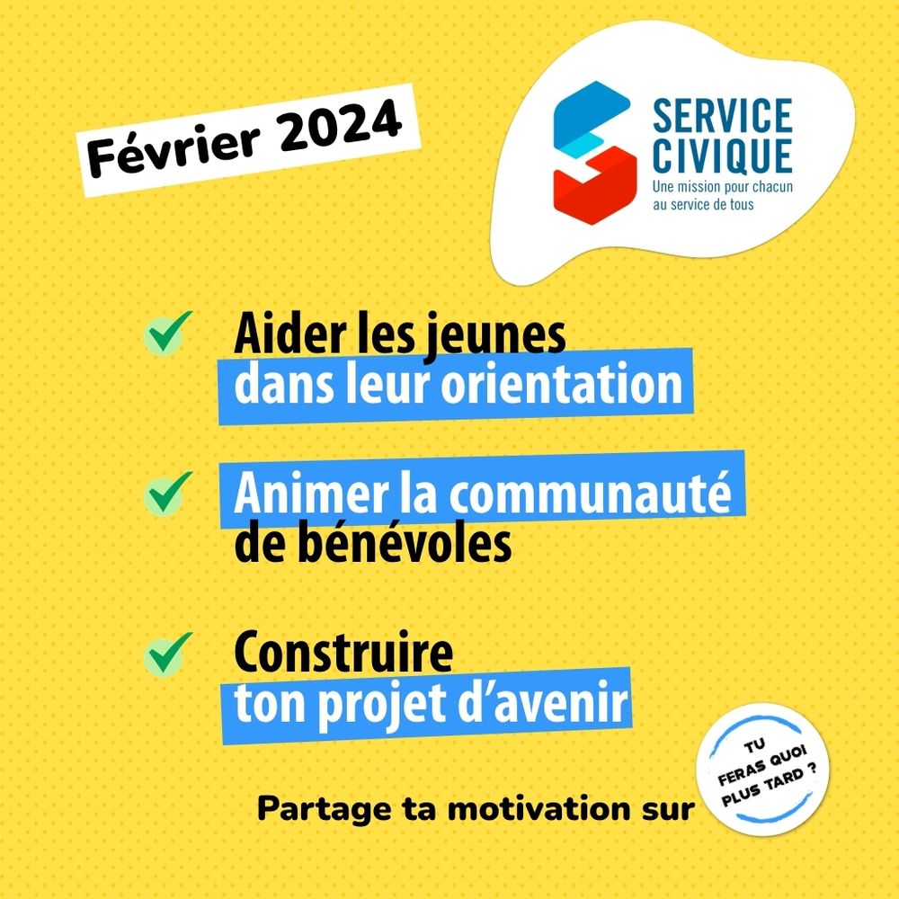 Aider les jeunes dans leur orientation, animer la communauté de bénévoles, construire ton projet d'avenir