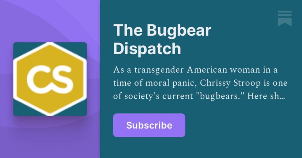 The Bugbear Dispatch  | Chrissy Stroop | Substack