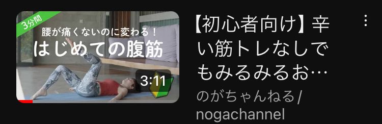 のがちゃんねるさんの腹筋動画です。