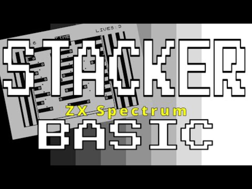STACKER - BASIC ZX Spectrum game - Animated ALex