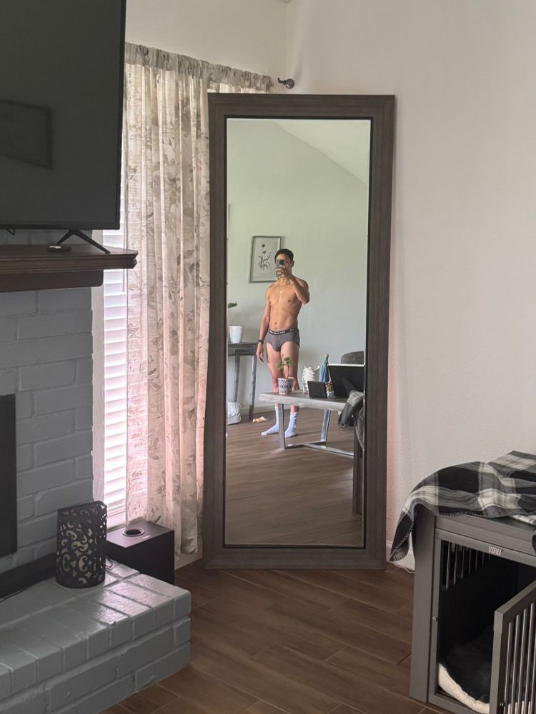 Mirror pic with grey brief