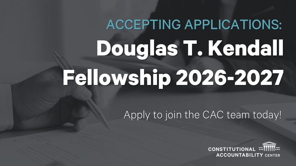 Accepting applications: Douglass T. Kendall Fellowship 2026-2027. Apply to join the CAC team today!