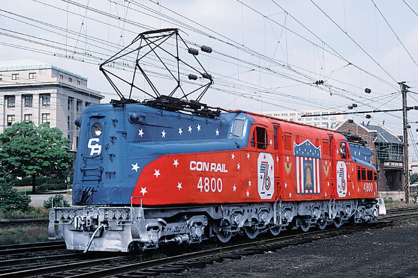 Conrail Bicentennial scheme as applied to GG1 number 4800