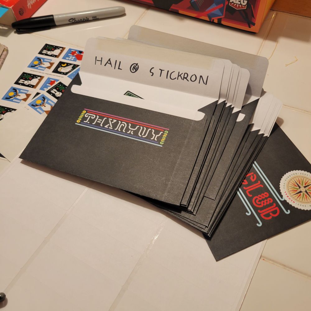 a bunch of cool envelopes