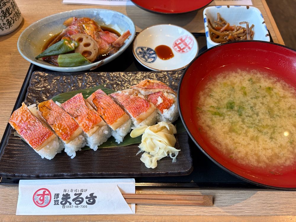 キンメ棒寿司定食