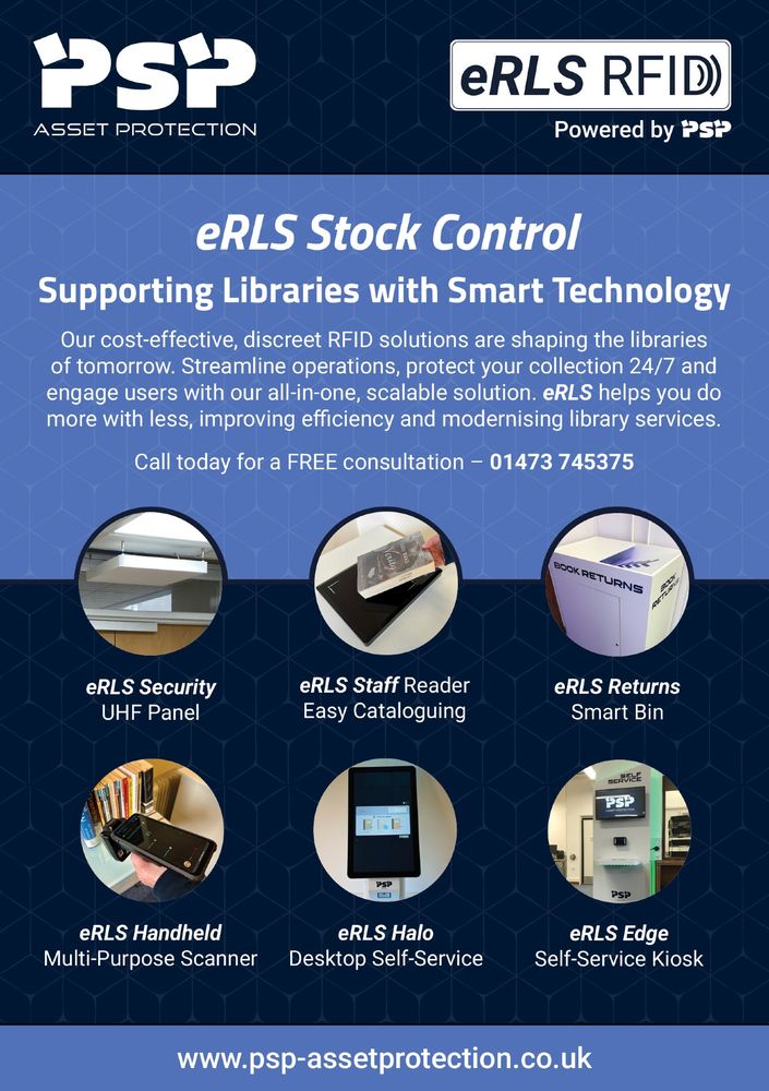 eRLS RFID library stock control solutions from PSP Asset Protection