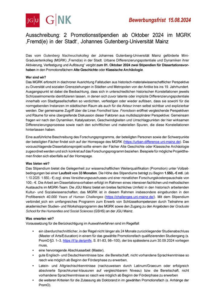 image of page 1 of the announcement