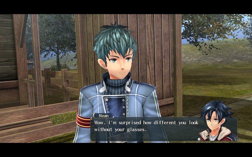 Rean [to Machias, who just took off his glasses]: Wow. I'm surprised how different you look without your glasses.