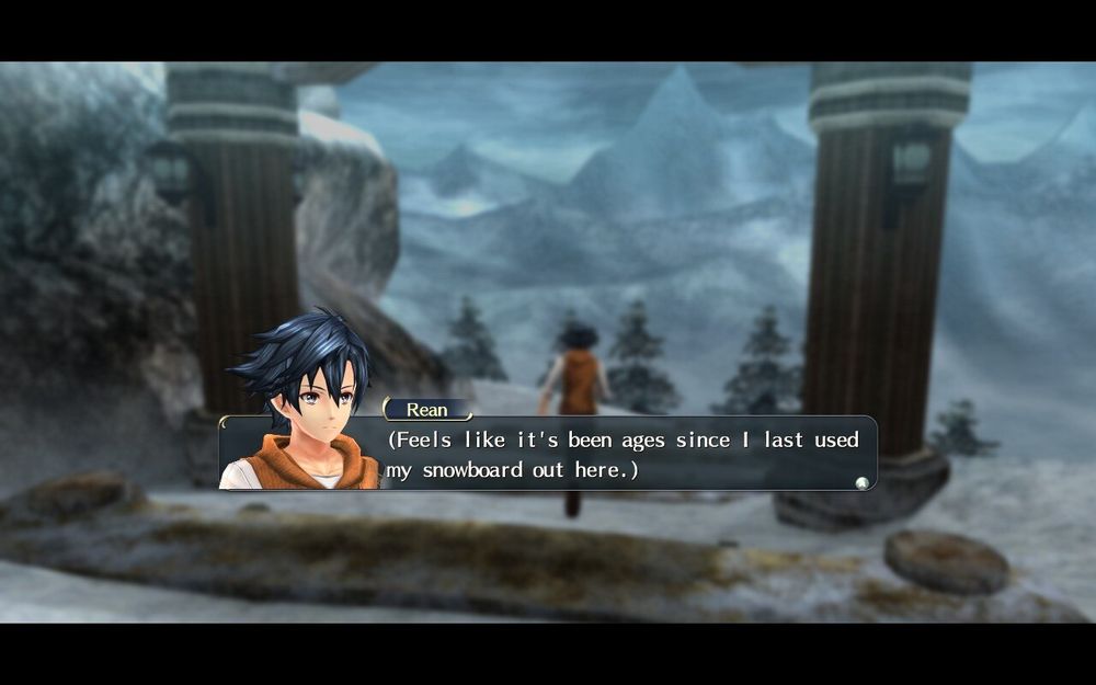 Rean: (Feels like it's been ages since I last used my snowboard out here.)