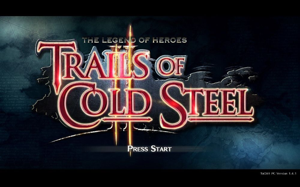 Trails of Cold Steel II Title Screen