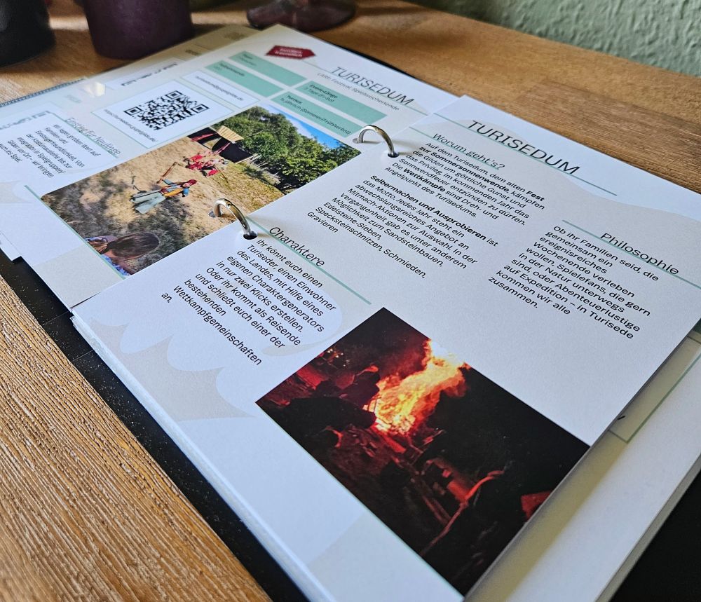 Vorstellung des Projektes "Turisedum", ein familienfreundliches Spielefest.