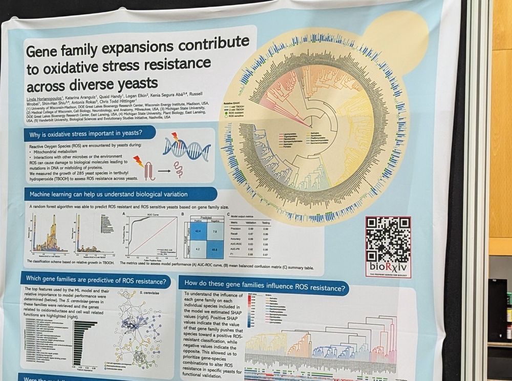 A picture of a poster at a fungal genetics conference