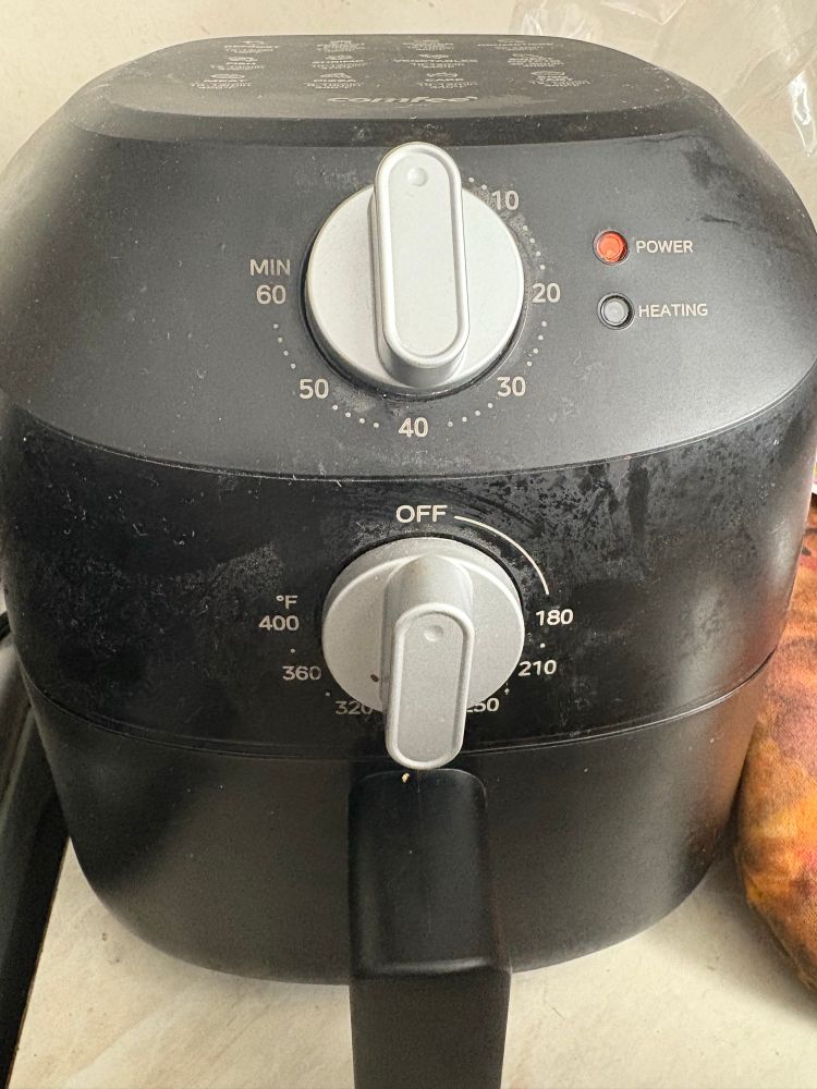 An air fryer 