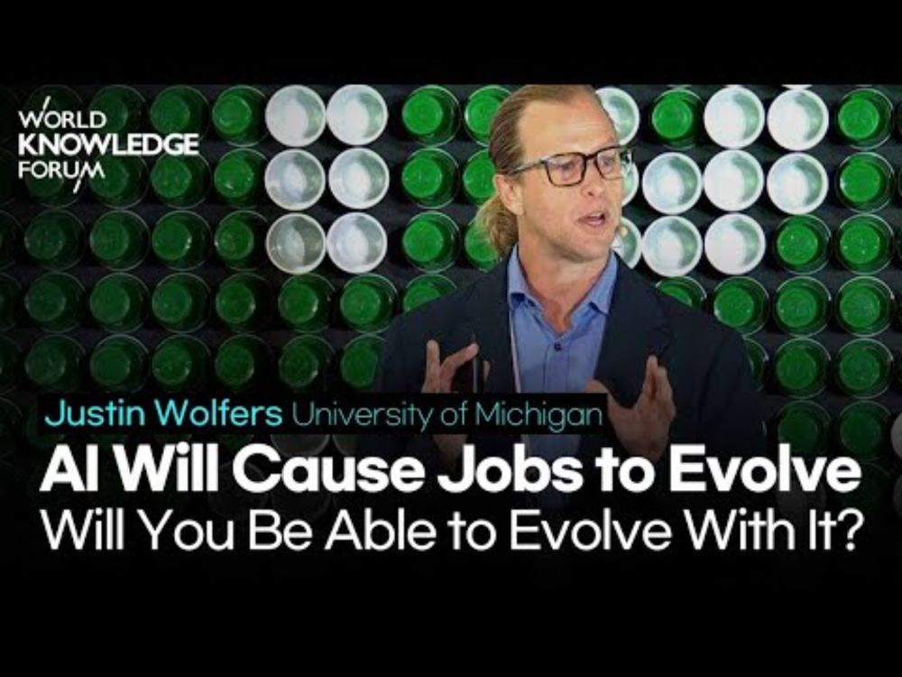 AI Will Cause Jobs to Evolve, Will You Be Able to Evolve With It?│Justin Wolfers