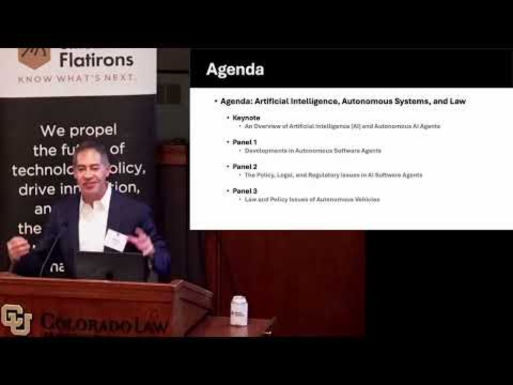 Artificial Intelligence, Autonomous Systems, and Law | Welcome and Keynote