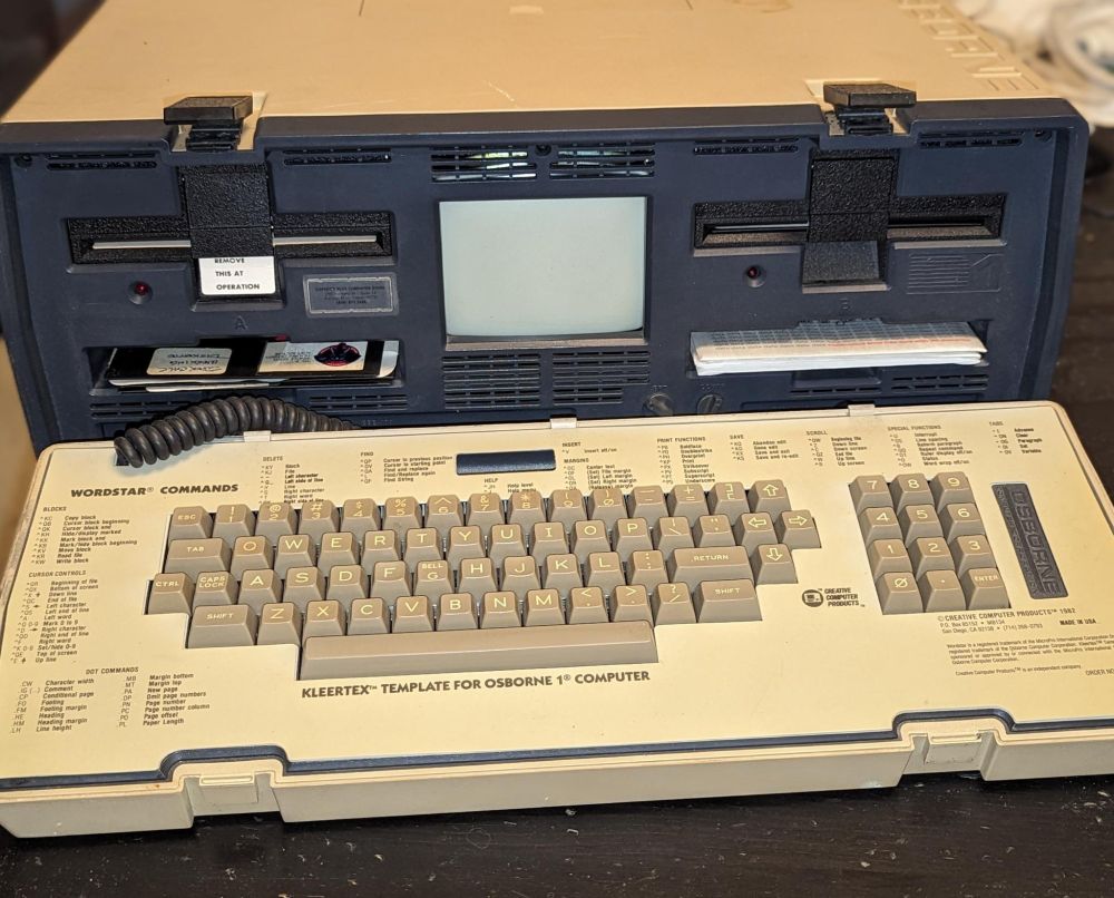 An Osborne 1 portable computer