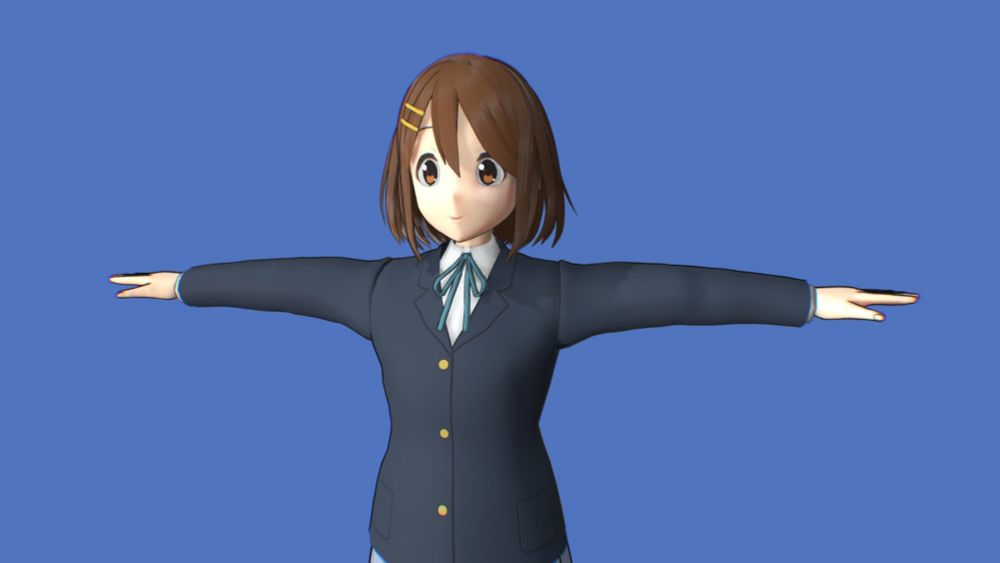 Yui Hirasawa - Download Free 3D model by Tornier (@dwtornier)