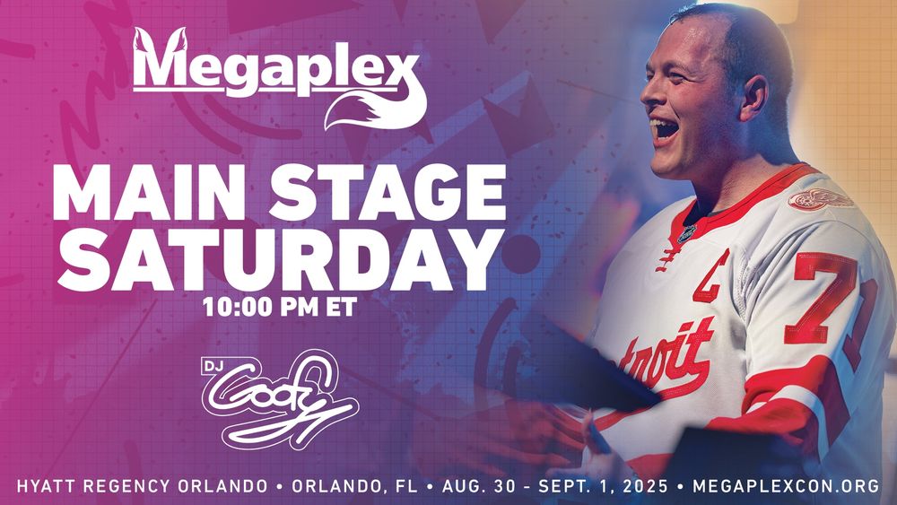 DJ Announcement Graphic for DJ Goofy - Megaplex Main Events Room, Saturday, August 30, 2025 - 10:00pm ET