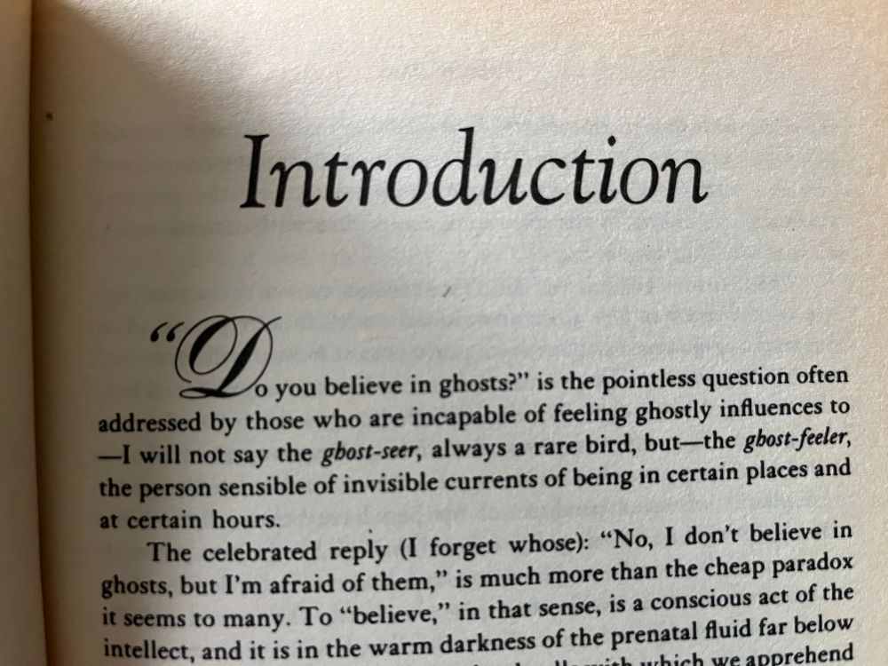 The introduction to Wharton’s ghost stories, which sets up the idea of a “ghost-feeler” in distinction to a “ghost-seer”.