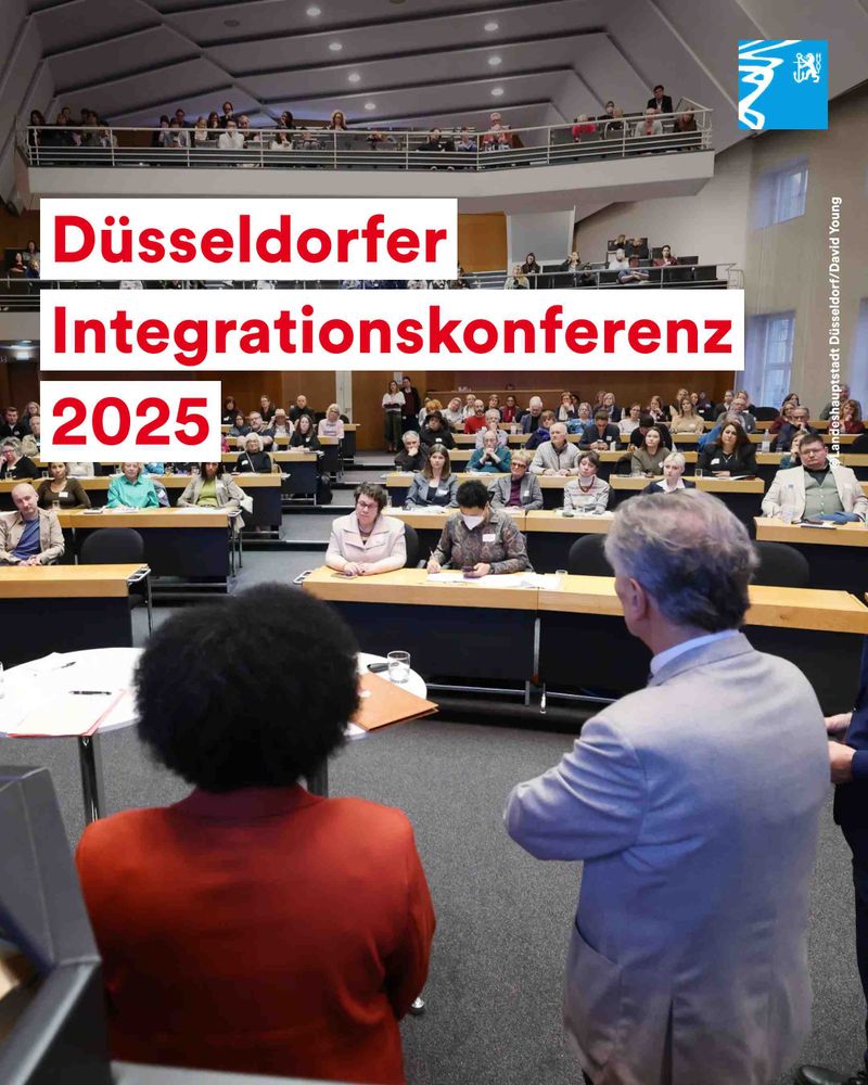 Ein Foto der Düsseldorfer Integrationskonferenz im Plenarsaal des Rathauses