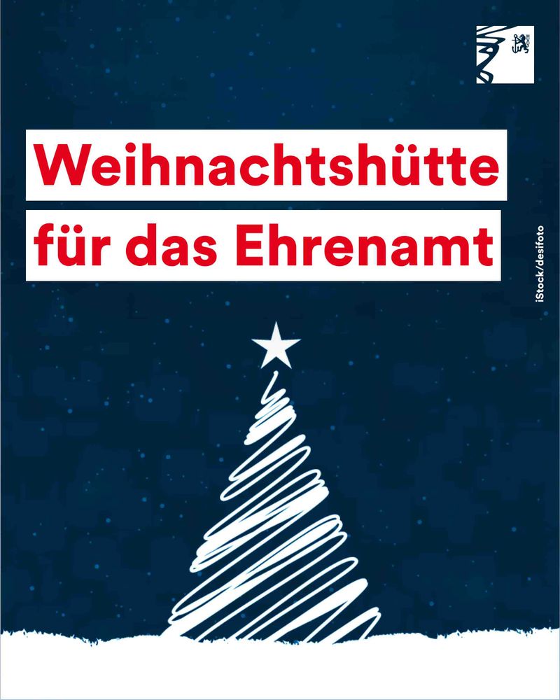 Eine Grafik von einem Weihnachtsbaum vor einem Sternen-Hintergrund.