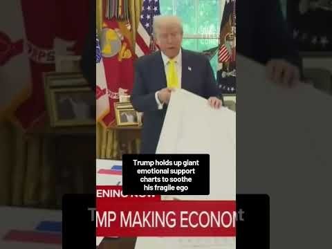 Trump EMBARRASSES himself with emotional support chart