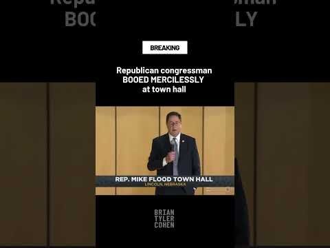 Republican congressman BOOED MERCILESSLY at town hall