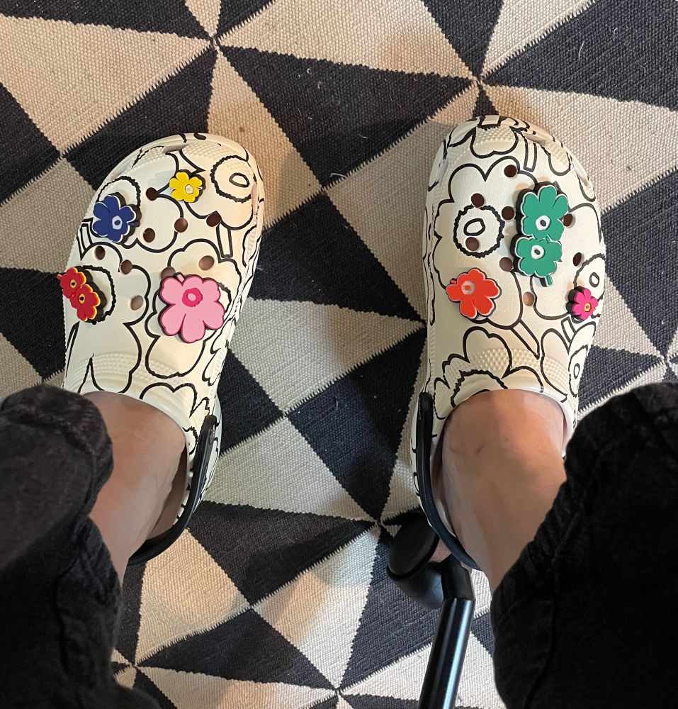 Limited edition marimekko crocs! 