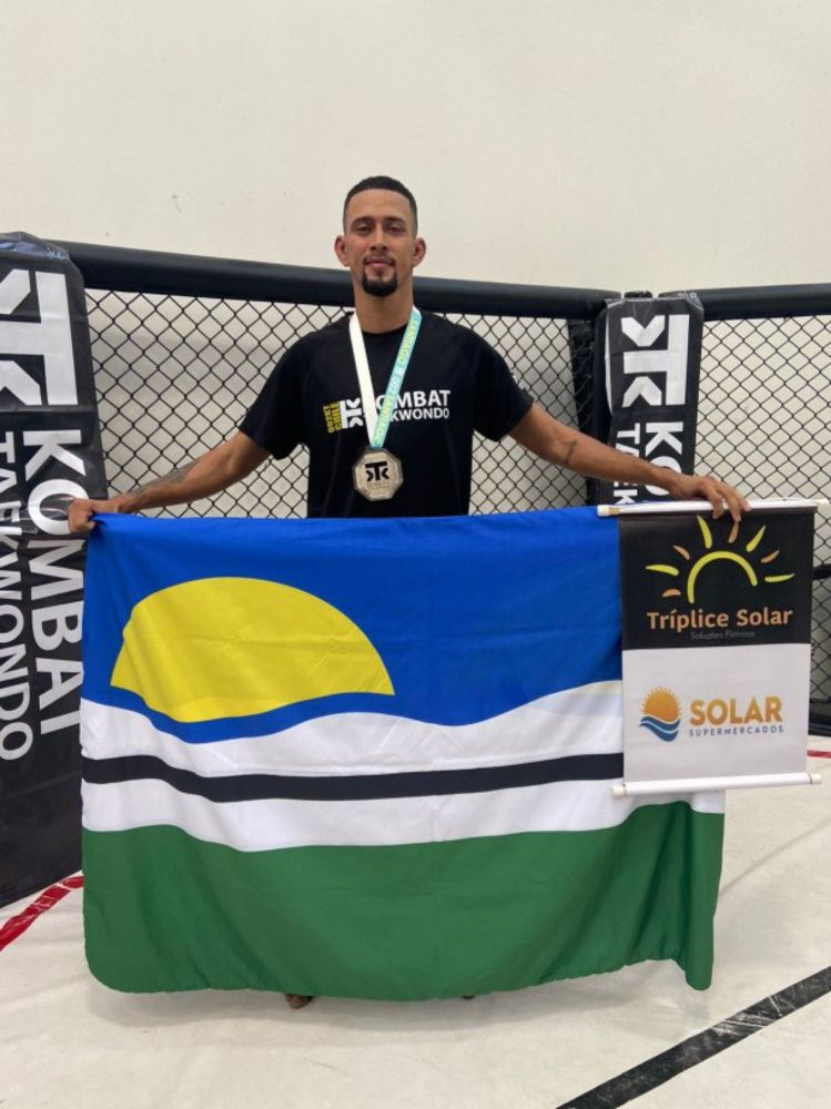 Em primeira competição fora do Brasil, atleta de Quissamã fica com a prata no Taekwondo