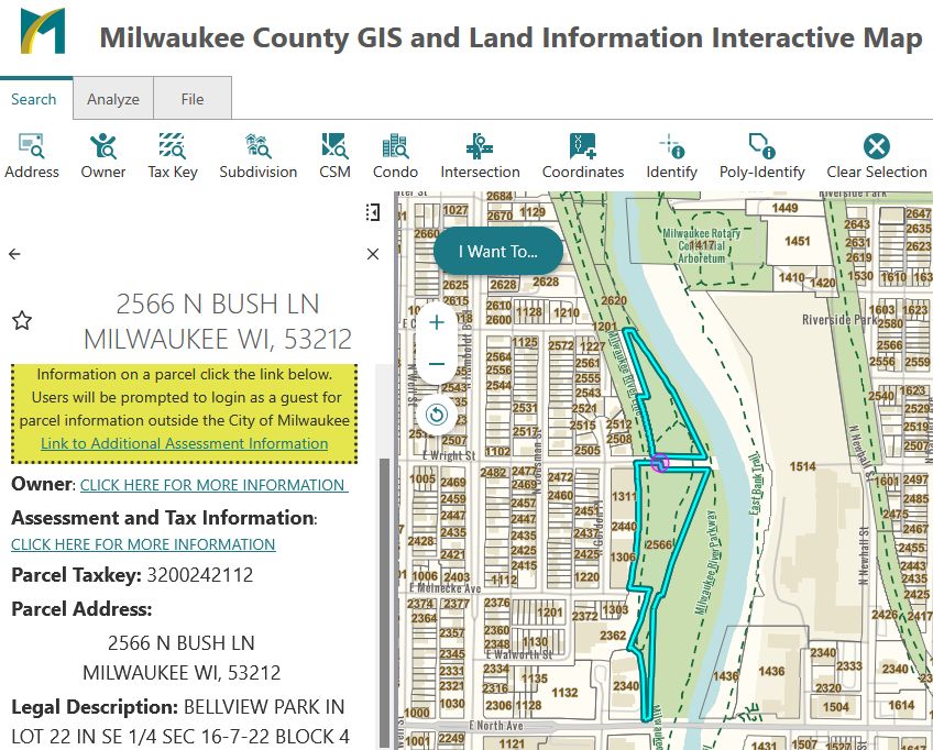 the 2566 N. Bush Ln parcel from the county's online map https://apps.geocortex.com/webviewer/?app=00d9853f922845a5841e0123918a449a