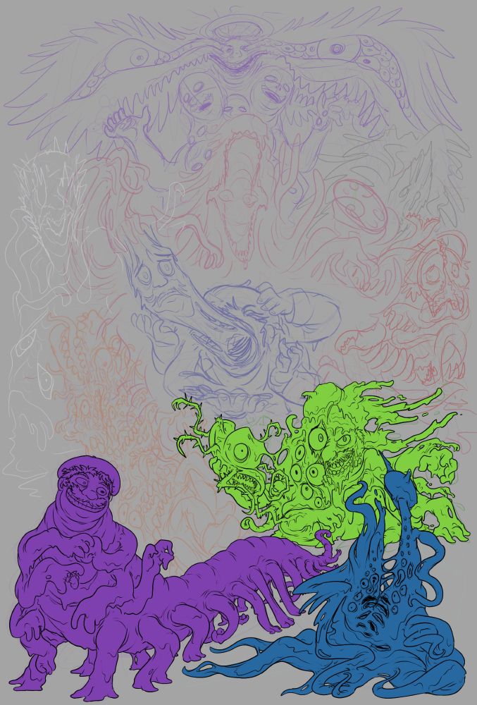 Lines and block-flats for Wiggly and Toxic done.
