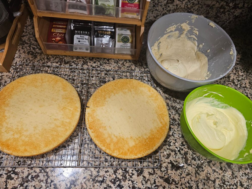 Icing and cake pre built