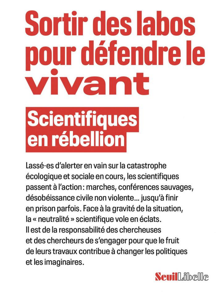 1ère page de livre "Sortir des labos pour défendre le vivant"