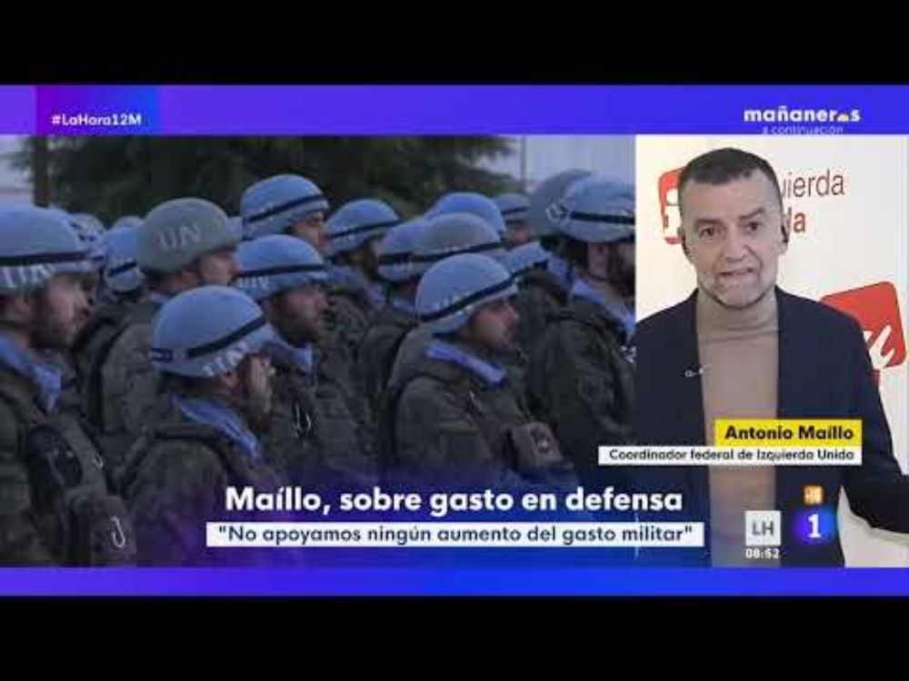 «La espiral belicista rompe los consensos de la UE»  🔴 Antonio Maíllo en la Hora de la 1